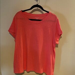 Eileen Fisher Pink Boxy Relaxed T-Shirt